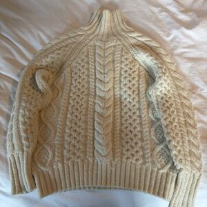 Chunky cable knit sweater
